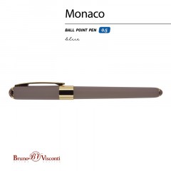 Ручка шариковая неавтомат. MONACO серый корп,0,5мм,син,манж20-0125/11 Ручка шариковая неавтомат. MONACO серый корп,0,5мм,син,манж20-0125/11 - фото 2
