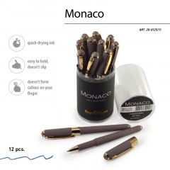 Ручка шариковая неавтомат. MONACO серый корп,0,5мм,син,манж20-0125/11 Ручка шариковая неавтомат. MONACO серый корп,0,5мм,син,манж20-0125/11 - фото 5