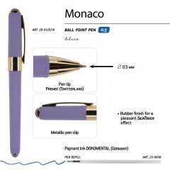 Ручка шариковая неавтомат. MONACO лаван.корп,0,5мм,син,манж20-0125/16 Ручка шариковая неавтомат. MONACO лаван.корп,0,5мм,син,манж20-0125/16 - фото 3