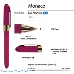 Ручка шариковая неавтомат. MONACO пурп.корп,0,5мм,син,манж20-0125/22 Ручка шариковая неавтомат. MONACO пурп.корп,0,5мм,син,манж20-0125/22 - фото 3