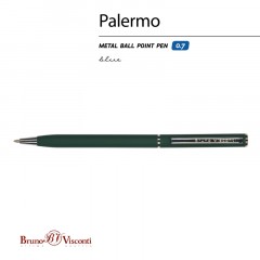Ручка шариковая автомат. PALERMO зел.мет.корп,0,7мм синяя 20-0250/03 Ручка шариковая автомат. PALERMO зел.мет.корп,0,7мм синяя 20-0250/03 - фото 2