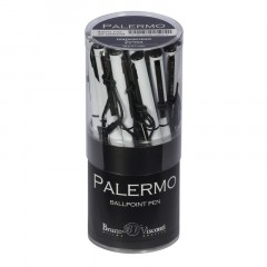 Ручка шариковая автомат. PALERMO бел.мет.корп, 0,7мм синяя 20-0250/14 Ручка шариковая автомат. PALERMO бел.мет.корп, 0,7мм синяя 20-0250/14 - фото 4
