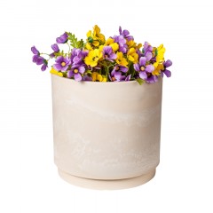 Горшок д/растений с вклад.конт.воды Круг.,ПЕСОЧНЫЙ (БЕЖЕВЫЙ),30л,H-16G35 - фото 4