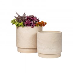 Горшок д/растений с вклад.конт.воды Круг.,ПЕСОЧНЫЙ (БЕЖЕВЫЙ),30л,H-16G35 - фото 5