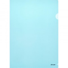 Папка уголок Комус А4 180мкм (синий)