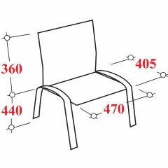 Стул UA_EChair Rio(ИЗО/ISO) черный, к/з синий  V-15 - фото 2
