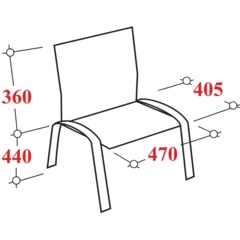 Стул UA_EChair Rio(ИЗО/ISO) черный, к/з синий  V-15 - фото 4