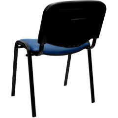 Стул UA_EChair Rio(ИЗО/ISO) черный, к/з синий  V-15 - фото 9
