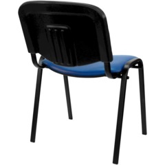Стул UA_EChair Rio(ИЗО/ISO) черный, к/з синий  V-15 - фото 11