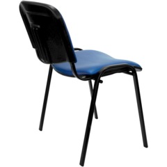 Стул UA_EChair Rio(ИЗО/ISO) черный, к/з синий  V-15 - фото 12