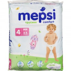 Подгузники -трусики для детей MEPSI L (9-16 кг) 44 шт/уп Подгузники -трусики для детей MEPSI L (9-16 кг) 44 шт/уп - фото 2