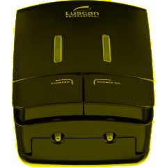 Дозатор для жидкого мыла Luscan Prof Etalon 2x550мл черный 151052 - фото 5