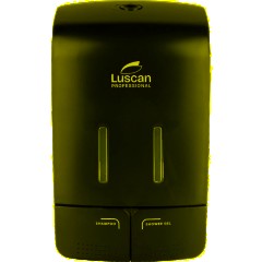 Дозатор для жидкого мыла Luscan Prof Etalon 2x550мл черный 151052 - фото 9