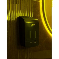 Дозатор для жидкого мыла Luscan Prof Etalon 2x550мл черный 151052 - фото 11