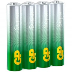 Батарейка GP Super AAA/LR03/24A 24ARS-2SB4/24AA21RA-2CRS4 96шт/уп, 4шт/бл Батарейка GP Super AAA/LR03/24A 24ARS-2SB4/24AA21RA-2CRS4 96шт/уп, 4шт/бл - фото 8