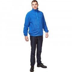 Толстовка флис (260 гр.) син.(р.40-42) р. 182-188 - фото 3