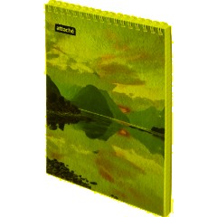 Блокнот А5,80л,клетка,метал.гребень,цв.обложка Природа,в ассорт - фото 5