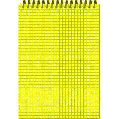 Блокнот А5,40л,клетка,метал.гребень,цв.обложка,Forma,в ассорт - фото 3