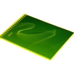 Блокнот А5,40л,клетка,метал.гребень,цв.обложка,Forma,в ассорт - фото 7