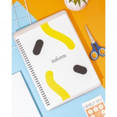 Бизнес-тетрадь Inform А4, 96л,клетка,тв.картон, мат.лам,черн.спираль - фото 9