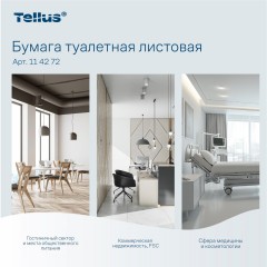Бумага туалетная листовая д/дисп Торк/Tellus ТЗ 1сл 250л 40 пач/уп_114272 - фото 9
