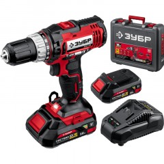 Дрель-шуруповерт аккум. ЗУБР Мастер 18В, 2х2.0Ач, 40Нм  (ДШЛ-185-22) - фото 11