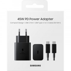 Зарядное устройство сетевое, 45Вт, USB-C+каб, Samsung EP-T4510XBEG(RU/WW) Зарядное устройство сетевое, 45Вт, USB-C+каб, Samsung EP-T4510XBEG(RU/WW) - фото 4