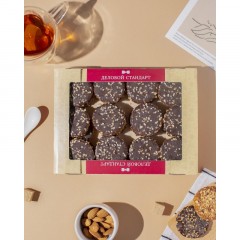 Печенье сдобное Деловой Стандарт Печенье с фундуком и шоколадом, 340г - фото 4