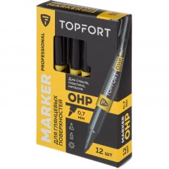 Маркер для глянц.поверх. TOPFORT OHP 0,7 мм черный Маркер для глянц.поверх. TOPFORT OHP 0,7 мм черный - фото 7