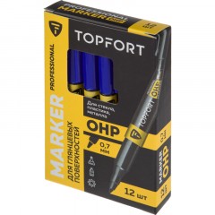Маркер для глянц.поверх. TOPFORT OHP 0,7 мм синий Маркер для глянц.поверх. TOPFORT OHP 0,7 мм синий - фото 7