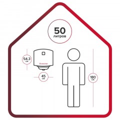 Водонагреватель Ariston DUNE1 R 50 V 1,5K SLIM PL - фото 6