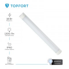 Светильник светодиодный TOPFORT СПО-СВЕТ-18-600-6500 - фото 2