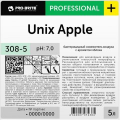Профхим освежитель воздуха антибакт. Pro-Brite/Unix Apple, 5л - фото 2