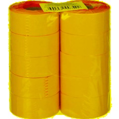 Этикет-лента 29х28желтая пр 700 шт/рул10рул/уп - фото 2