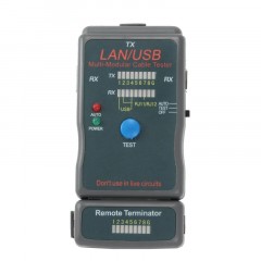Тестер Cablexpert NCT-2, 100/1000 Base-TX, для UTP, STP, RJ-11, LAN Тестер Cablexpert NCT-2, 100/1000 Base-TX, для UTP, STP, RJ-11, LAN - фото 3
