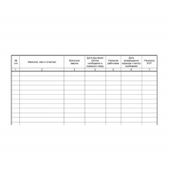 Журнал учета листков сообщений и корешков к ним ВУ-02 - фото 4