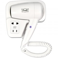 Фен Puff-1200B, белый, 1,2 кВт, с доп. розеткой Фен Puff-1200B, белый, 1,2 кВт, с доп. розеткой - фото 2
