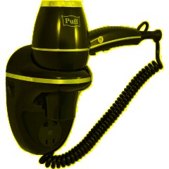 Фен Puff-1800ВlB,черный, 1,8 кВт