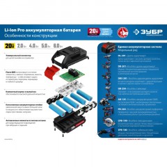 Дрель-шуруповерт аккум. бесщеточная ЗУБР DB-201-22, 20 В, 2 АКБ (2Ач) Дрель-шуруповерт аккум. бесщеточная ЗУБР DB-201-22, 20 В, 2 АКБ (2Ач) - фото 18
