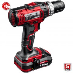 Дрель-шуруповерт аккумуляторная Li-ion ЗУБР ДШЛ-145-21, 14.4 В, 1 АКБ - фото 8