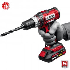 Дрель-шуруповерт аккумуляторная Li-ion ЗУБР ДШЛ-145-21, 14.4 В, 1 АКБ - фото 10