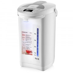 Термопот BRAYER 1091BR-WH,1450 Вт, 5,5л, 2спос.подач. воды, LCD-дисп