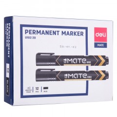 Маркер перманентный Deli Mate 1,5-3 мм черный кругл.нак.EU10220 Маркер перманентный Deli Mate 1,5-3 мм черный кругл.нак.EU10220 - фото 3