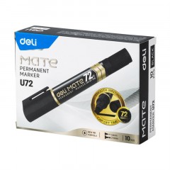 Маркер перманентный двусторонний Deli Mate 1,5/2-6 мм черный EU72-BK Маркер перманентный двусторонний Deli Mate 1,5/2-6 мм черный EU72-BK - фото 3
