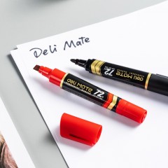 Маркер перманентный двусторонний Deli Mate 1,5/2-6 мм черный EU72-BK Маркер перманентный двусторонний Deli Mate 1,5/2-6 мм черный EU72-BK - фото 9