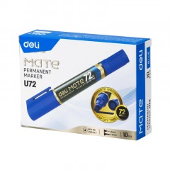Маркер перманентный двусторонний Deli Mate 1,5/2-6 мм синий EU72-BL Маркер перманентный двусторонний Deli Mate 1,5/2-6 мм синий EU72-BL - фото 3