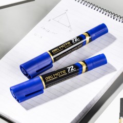 Маркер перманентный двусторонний Deli Mate 1,5/2-6 мм синий EU72-BL Маркер перманентный двусторонний Deli Mate 1,5/2-6 мм синий EU72-BL - фото 7