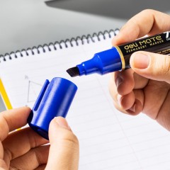 Маркер перманентный двусторонний Deli Mate 1,5/2-6 мм синий EU72-BL Маркер перманентный двусторонний Deli Mate 1,5/2-6 мм синий EU72-BL - фото 8