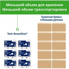 Бумага туалетная д/дисп Торк СмартВан Т8 в рулонах с ЦВ 2сл 8 рул/уп 472272 Бумага туалетная д/дисп Торк СмартВан Т8 в рулонах с ЦВ 2сл 8 рул/уп 472272 - фото 8
