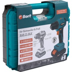Дрель-шуруповерт аккум. бесщет. BORT BAB-21-BLK, 2АКБ(1,5Ач) (93413526) - фото 8